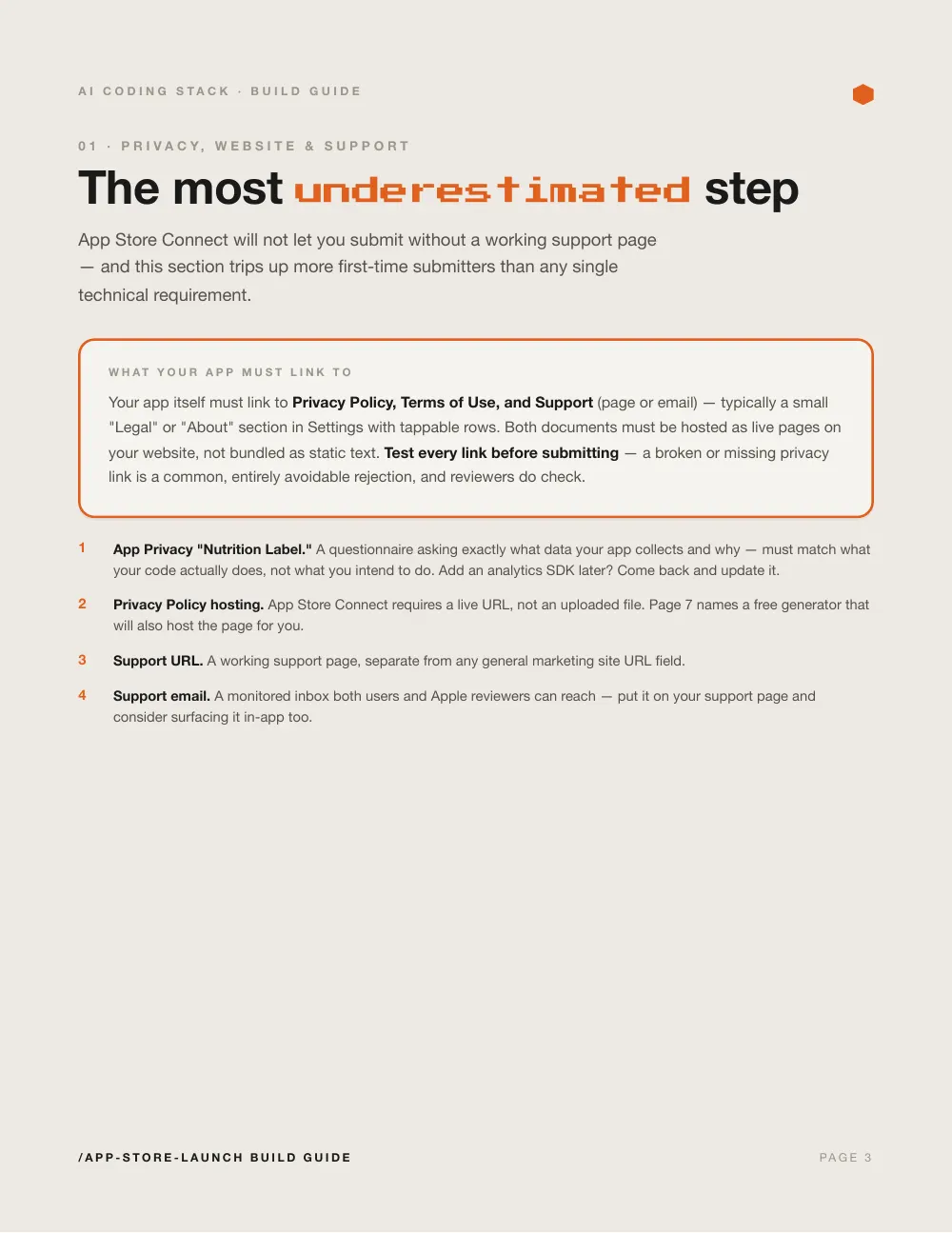 Launching on the App Store, page 3