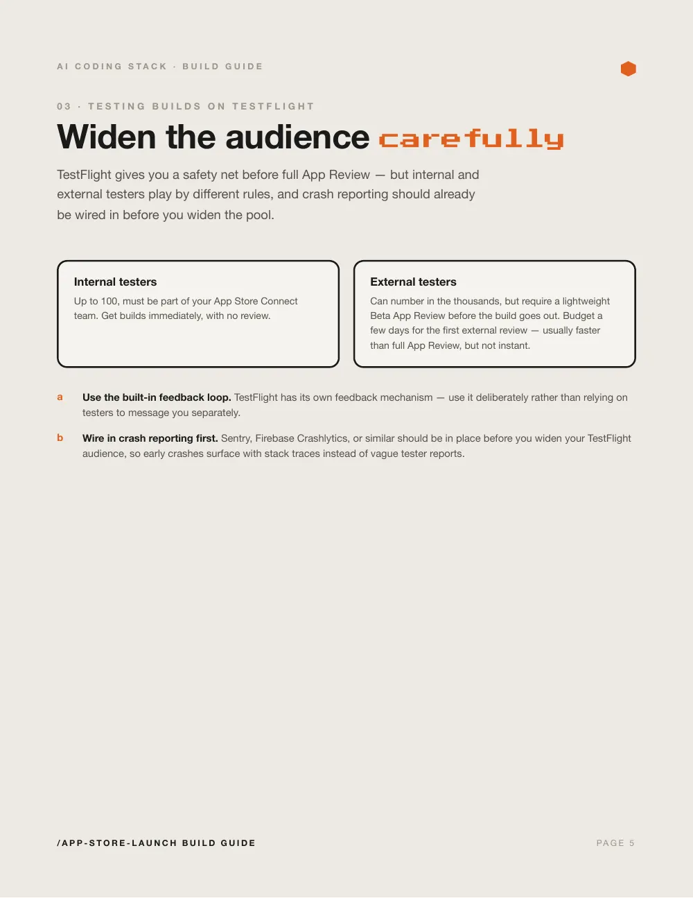 Launching on the App Store, page 5