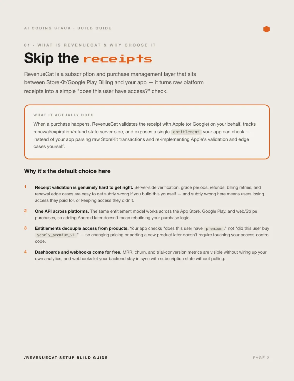 Subscriptions with RevenueCat, page 2
