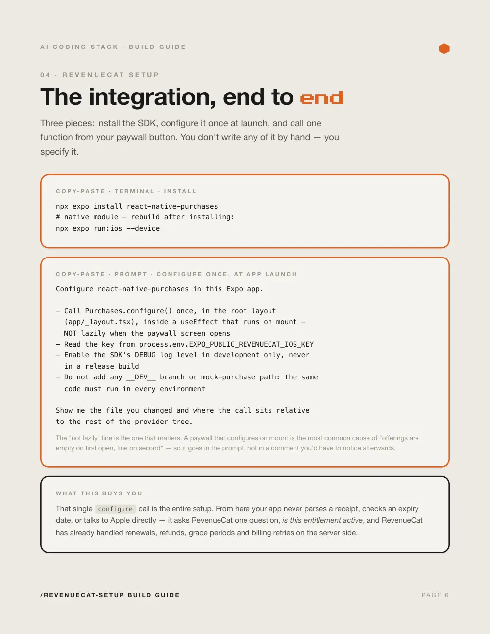 Subscriptions with RevenueCat, page 6