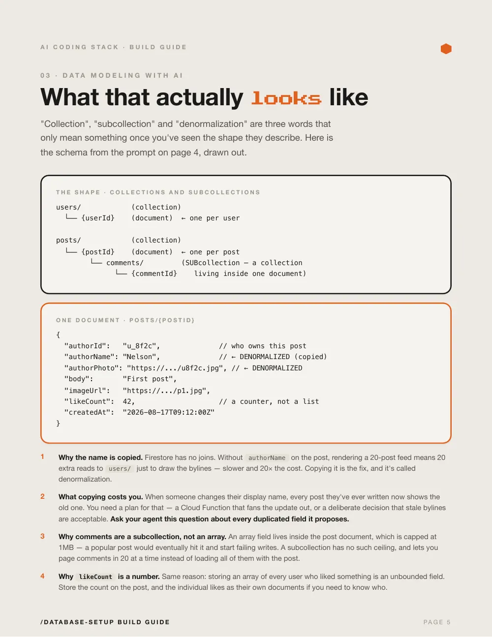 Database Setup, page 5