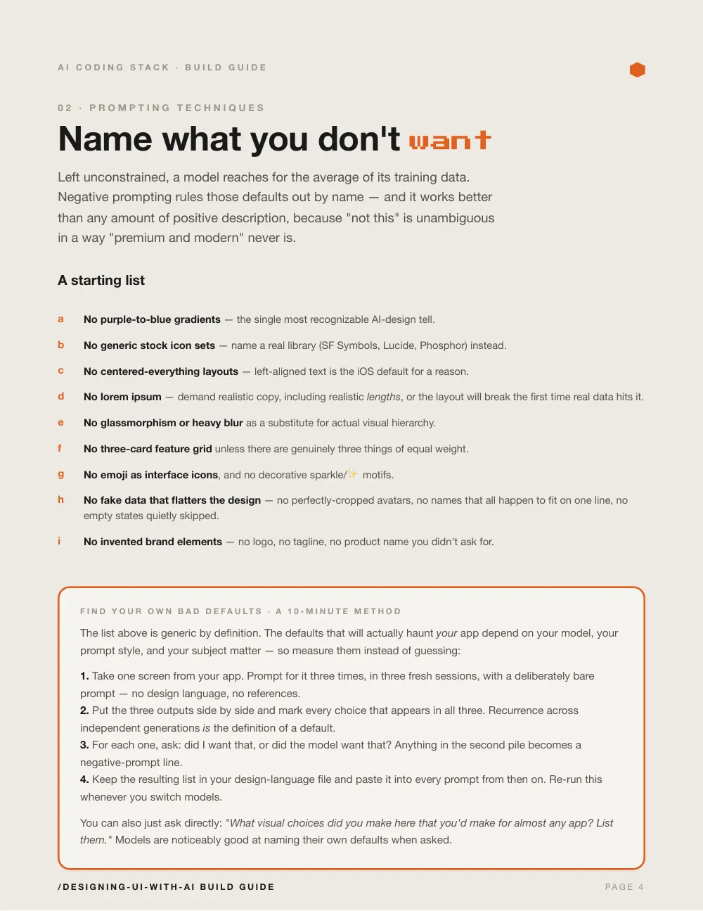 Designing UI with AI, page 4