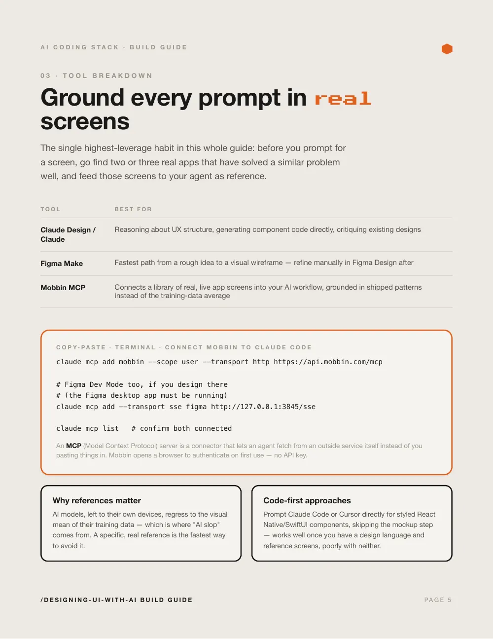 Designing UI with AI, page 5